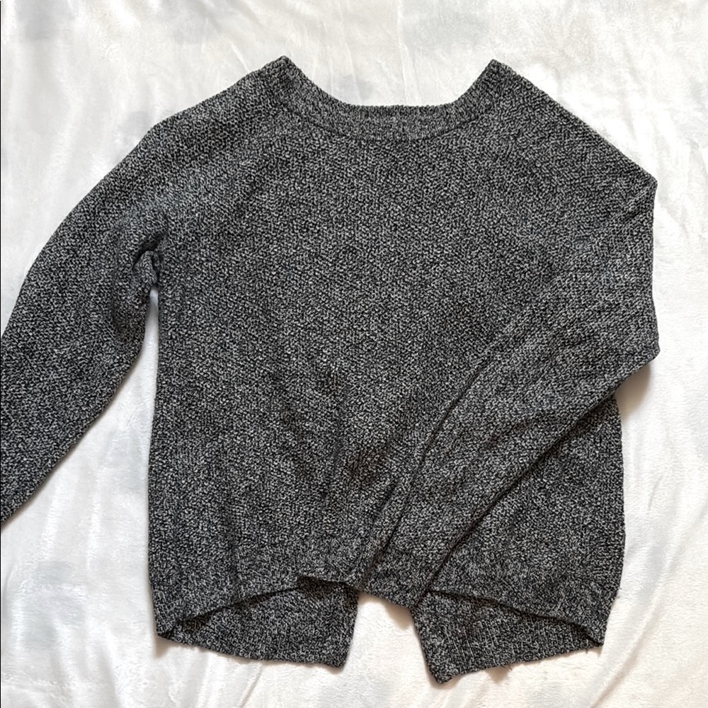 Madewell Province cross back grey sweater